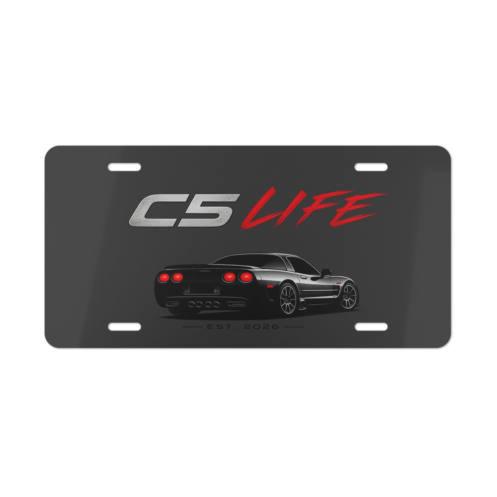 C5 LIFE LICENSE PLATE REAR VIEW